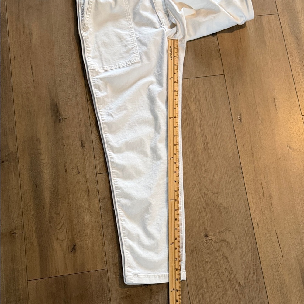 Pistola Women's Ivory Patch Pocket Pants Size 31 in Ivory High Rise Ankle Casual - Picture 11 of 12